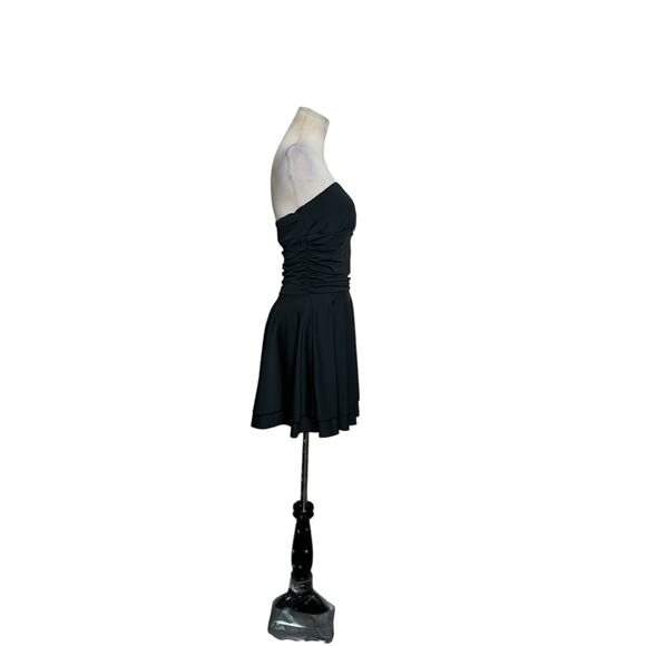 Black strapless fit and flare mini dress size Small - Picture 8 of 9